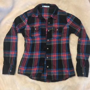 Flannel button down